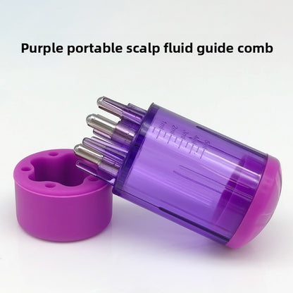Portable Scalp Roller Applicator for Hair Serums